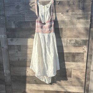 Roxy Multicolor Striped High Low Dress